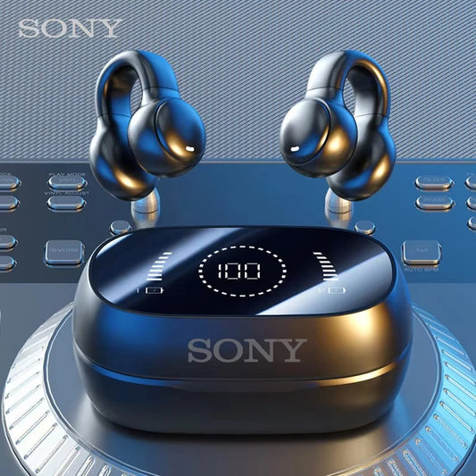 Sony sem fio fones de ouvido bluetooth carregamento redução ruído fones condução óssea cabo esporte com microfone livre