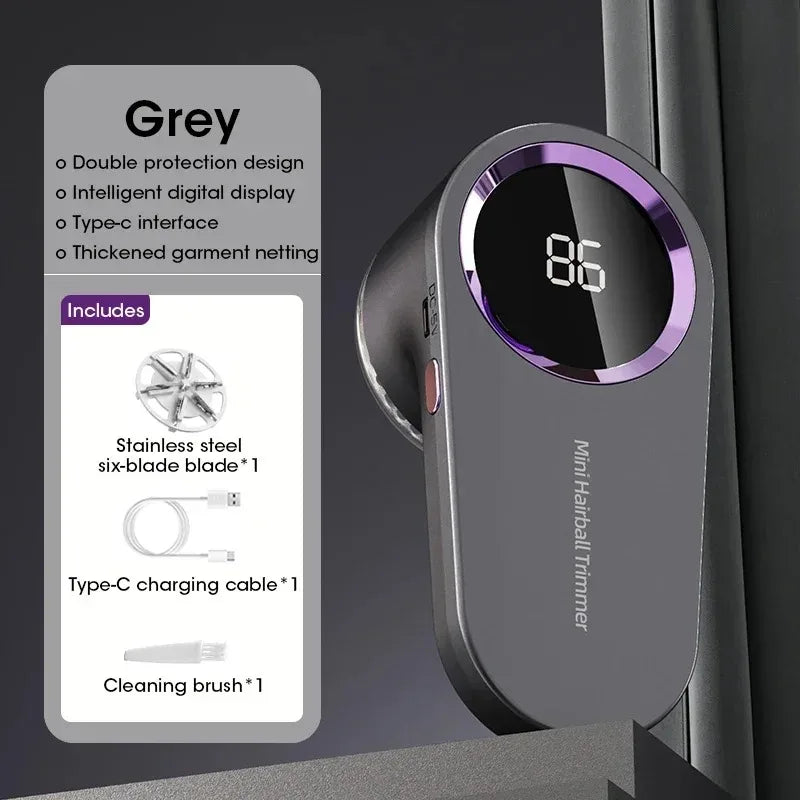 Removedor de fiapos portátil elétrico removedor de pelota de fuzz para roupas display led recarregável para roupas tecido barbeador removedor de fiapos