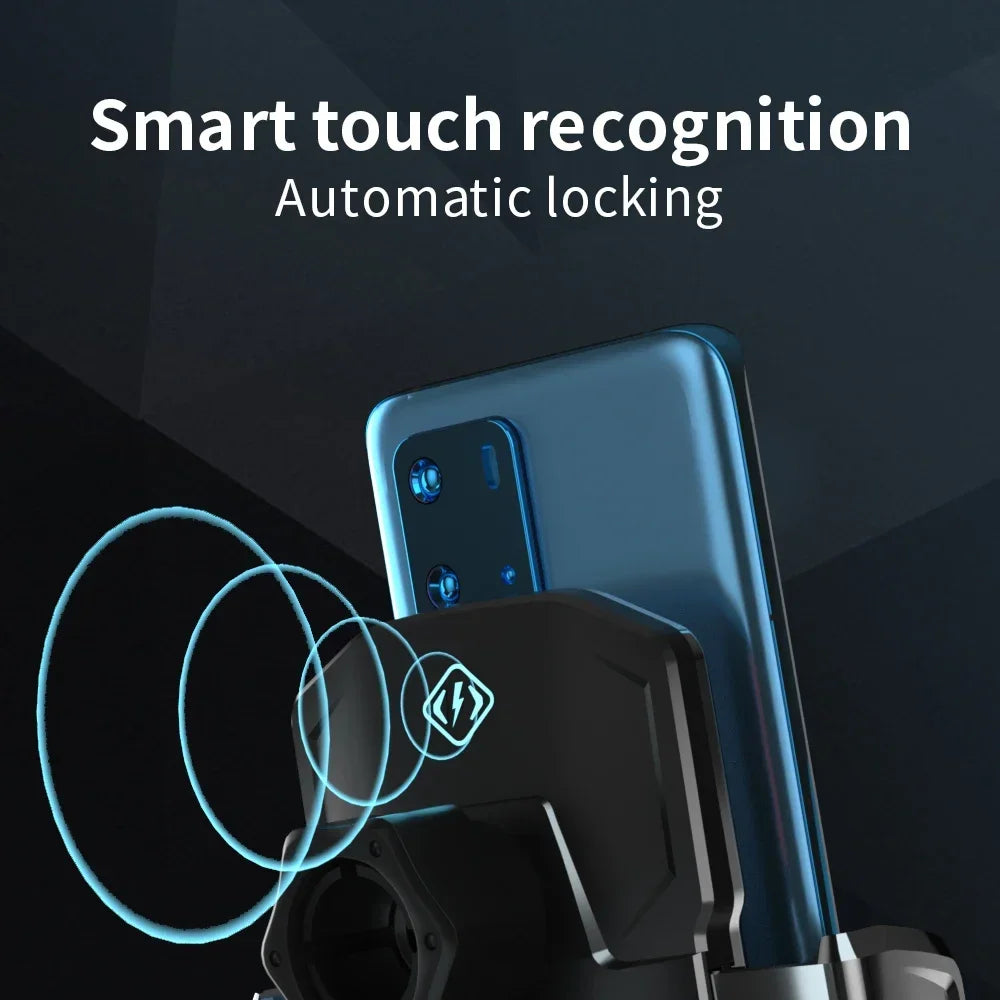 Vikefon carro carregador sem fio magnético braçadeira automática carregador rápido suporte do telefone do carro para iphone14 13 12samsung s20 s10 universal