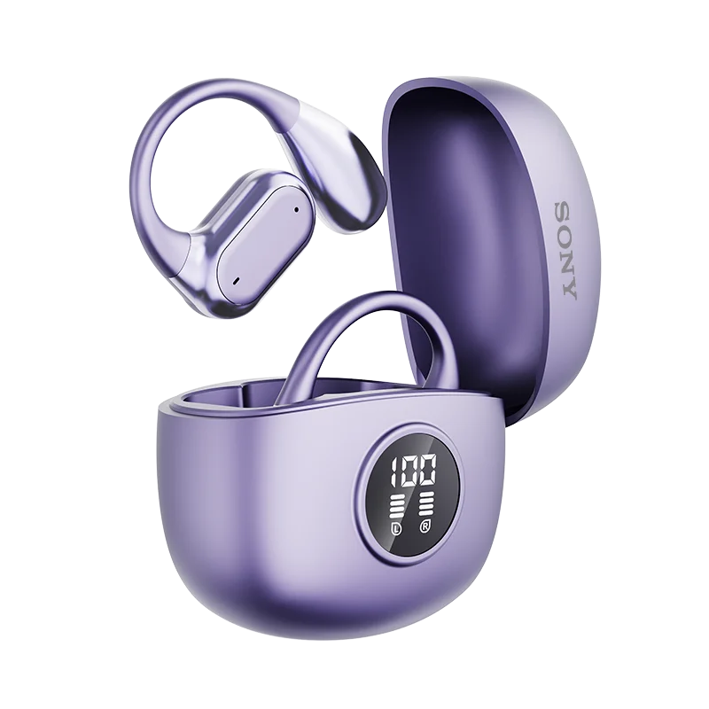 Original sony bluetooth 5.4 orelha gancho fones de ouvido tws sem fio alta fidelidade estéreo à prova dwaterproof água display led toque