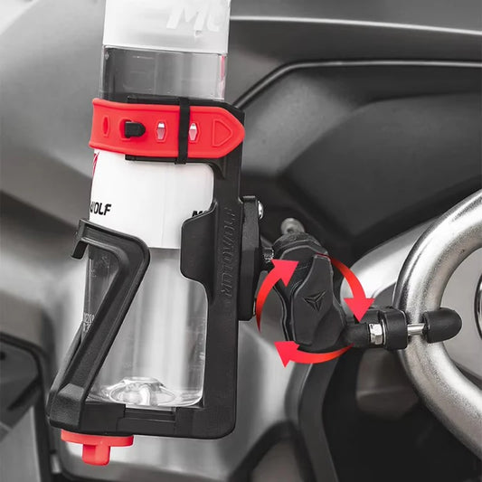Motowolf motocicleta ajustável bebida inferior suporte de copo equitação universal rack armazenamento ao ar livre bicicleta copo água holde