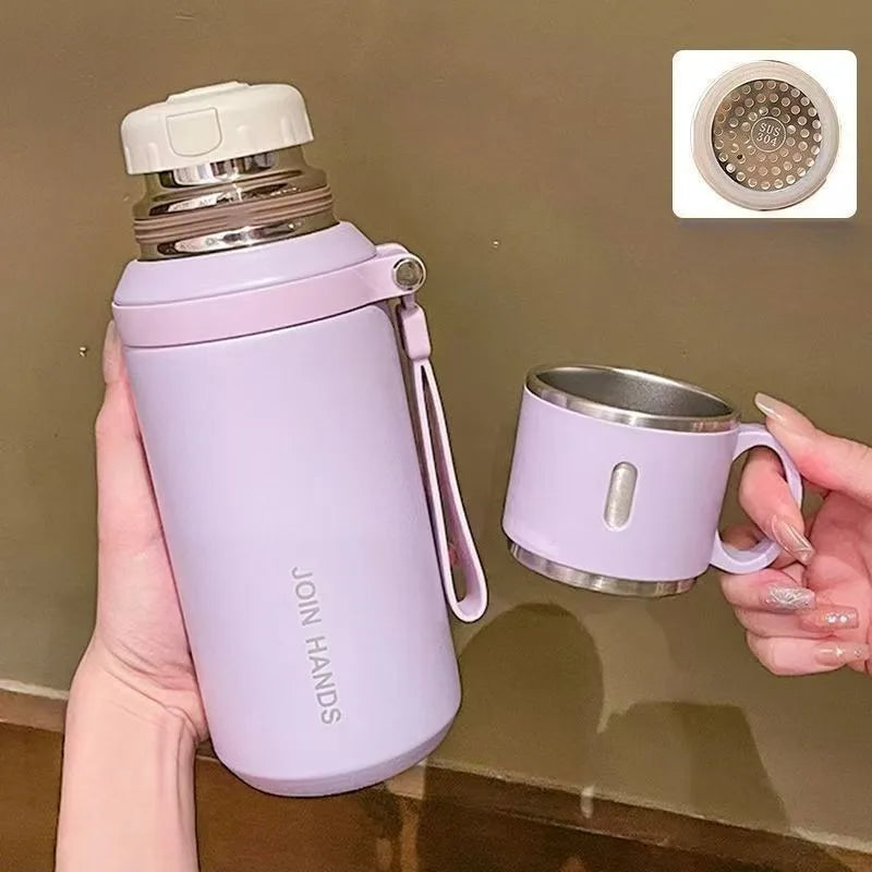 Garrafa com Infusor de Chá 600ml · Aço
