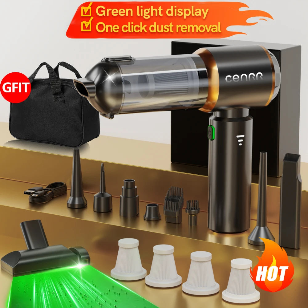 CENRR 998000PA Aspirador de pó para carro, sucção forte, sem fio, portátil, máquina de limpeza