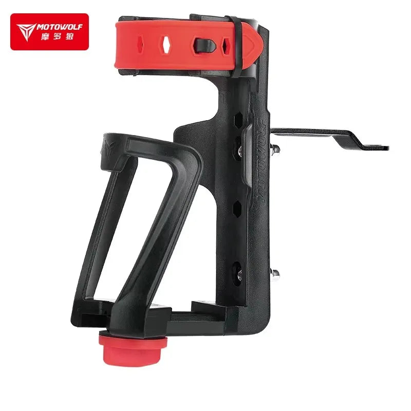 Motowolf motocicleta ajustável bebida inferior suporte de copo equitação universal rack armazenamento ao ar livre bicicleta copo água holde