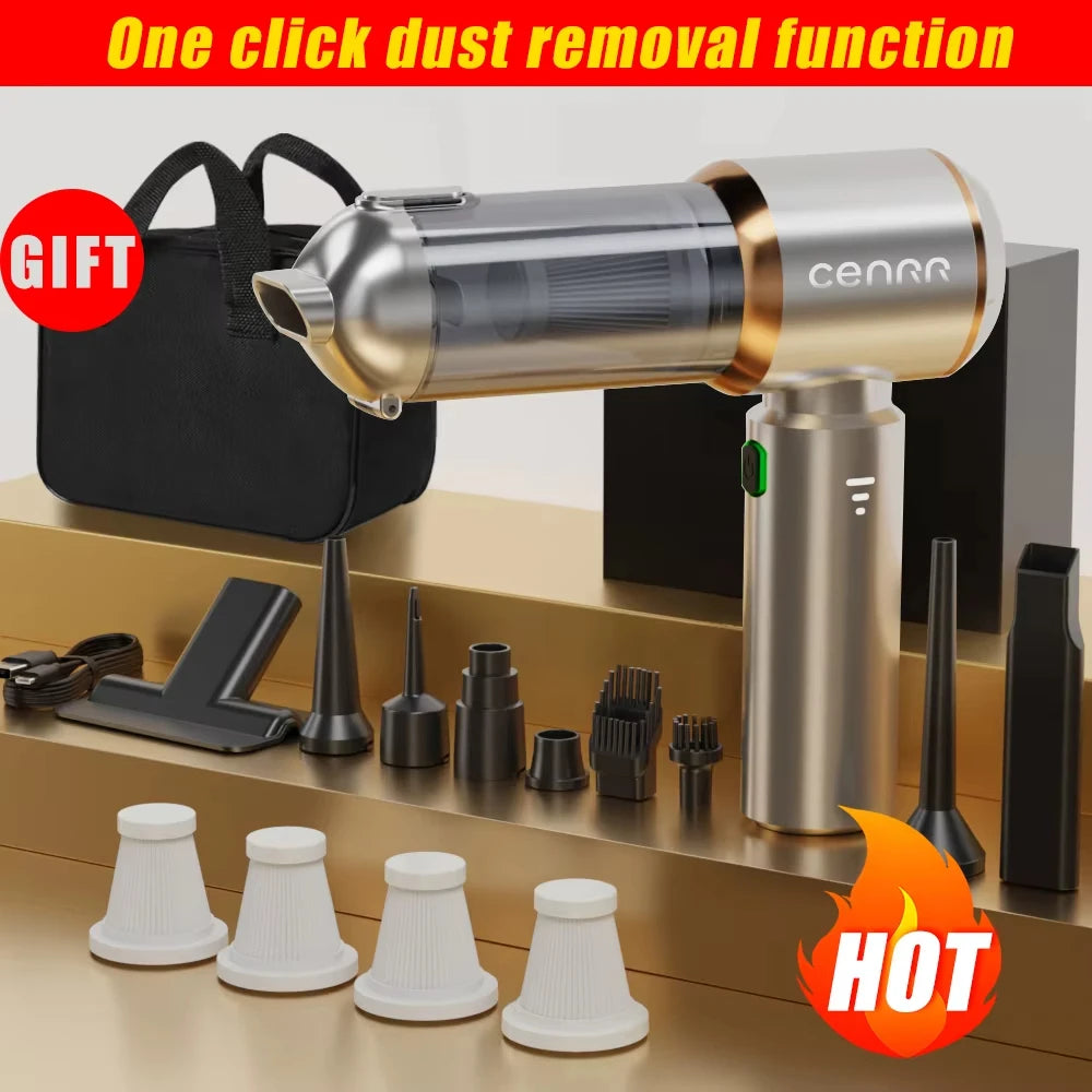 CENRR 998000PA Aspirador de pó para carro, sucção forte, sem fio, portátil, máquina de limpeza