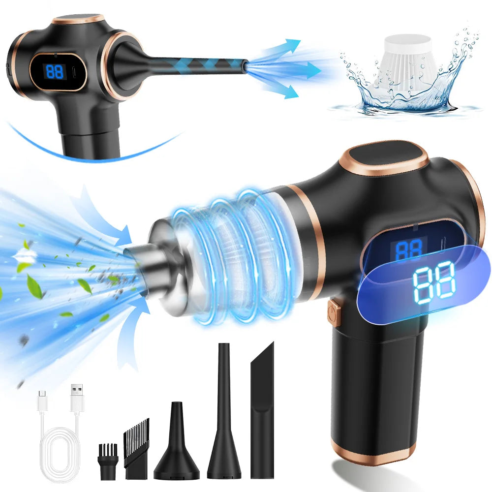 Aspirador de pó sem fio ABS para carro - Eletrodoméstico - Sofá - Escritório - Alta potência - Máquina de limpeza doméstica - Limpador de carpetes