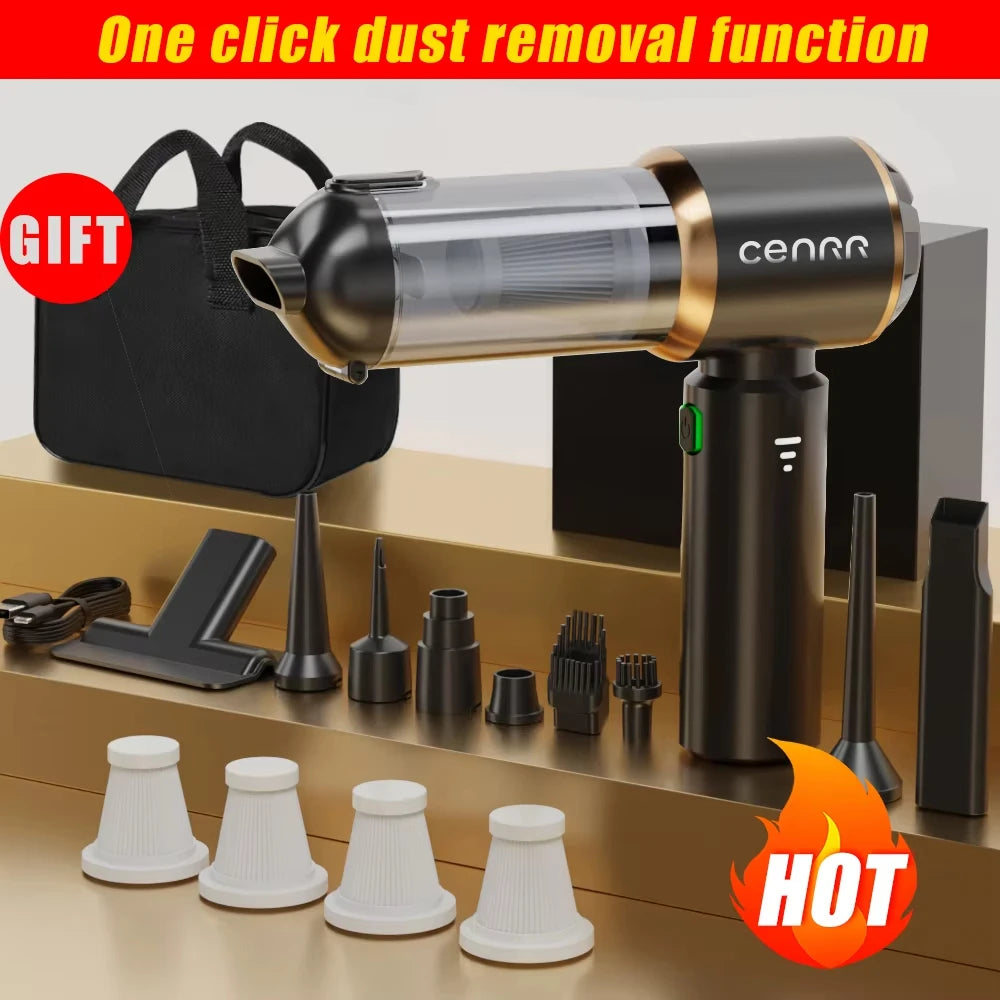CENRR 998000PA Aspirador de pó para carro, sucção forte, sem fio, portátil, máquina de limpeza